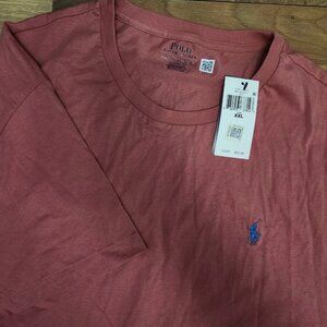 Nwt Polo Ralph Lauren Classic Fit Jersey Crewneck T-shirt Salmon Red Sz XXL